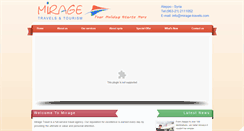 Desktop Screenshot of mirage-travels.com