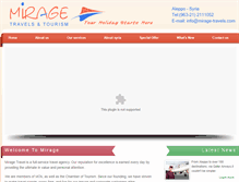 Tablet Screenshot of mirage-travels.com
